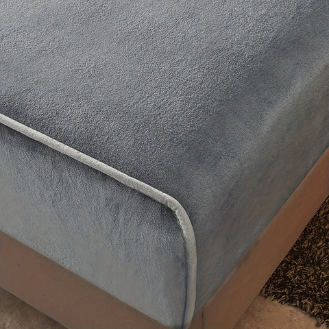 Milk Fleece Solid Color Fitted Sheet Embrace Cozy Elegance in Every Thread!