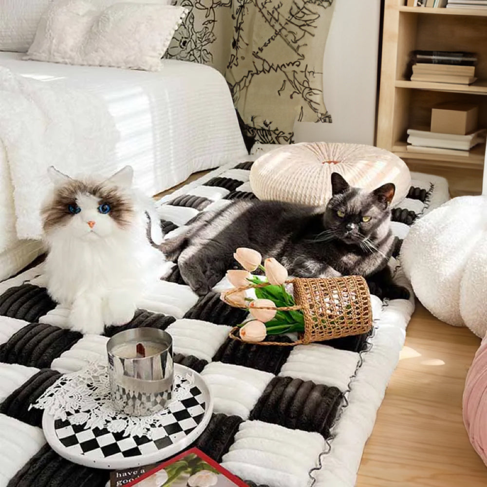 Cozy Chenille Anti-Slip Pet Mat