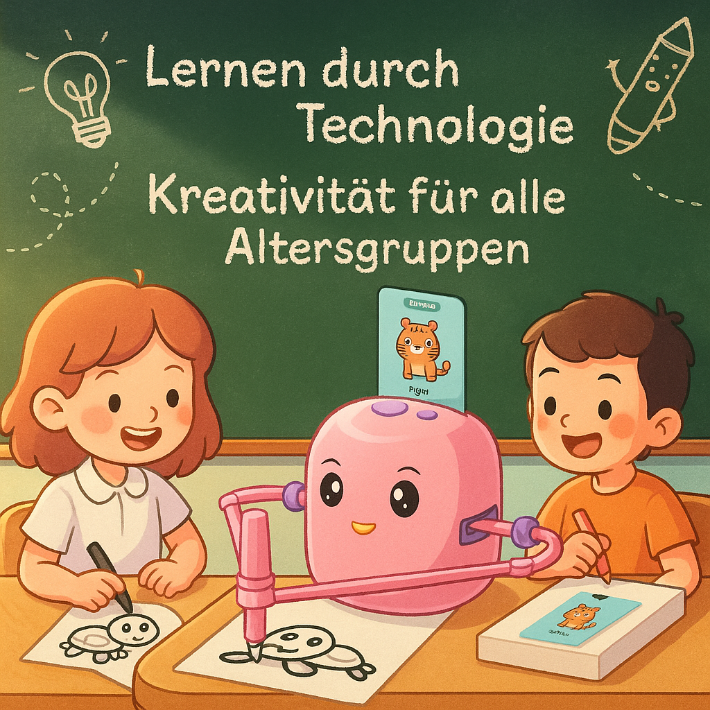 Interaktiver Lernroboter für Kinder – Montessori Zeichenroboter mit 150 Lernkarten & Sprachinteraktion