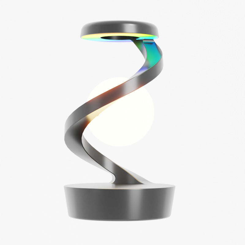 LunaSpin RGB Floating Moon Lamp with Wireless Charging